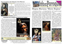 Magna Mariana “Mater Regina” - Parroquia de San Mateo Apostol
