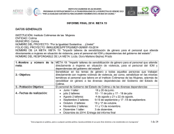 Impartir talleres de Sensibilización de género para el personal que