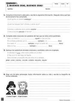 5º- 6º. E.P. Ampliación. 15 fichas