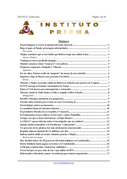 Titulares - Prisma Bolivia