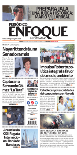 local28022015 - Periódico Enfoque Nayarit