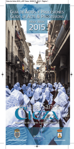 Guia de Actos 2015_JHP Cieza - Cofradía del Santísimo Cristo de la