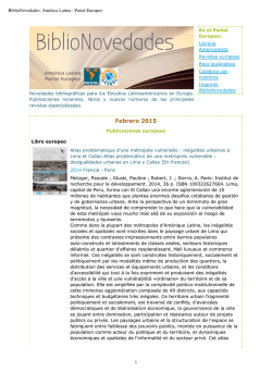 Febrero 2015 - Am&eacute;rica Latina