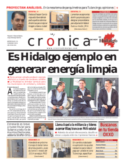Versión Impresa - La Crónica de Hoy en Hidalgo
