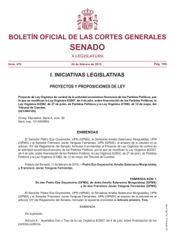 Proyecto de Ley Orgánica de control de la actividad