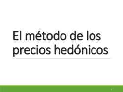 El método de los precios hedónicos