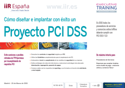 Cómo diseñar e implantar con éxito un Proyecto PCI DSS