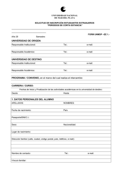 solicitud de inscripción - Universidad del País Vasco (UPV/EHU)