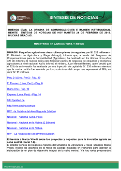 b-sintesis - Ministerio de Agricultura