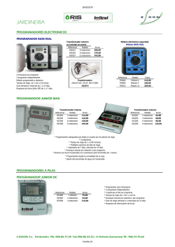 Aspersores y programadores jardn