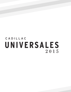 Universales Cadillac 2015