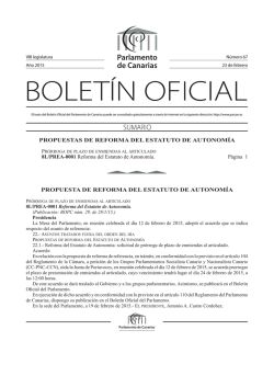 Boletín 67/2015 - Parlamento de Canarias