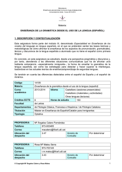 Enseñanza de la gramática desde el uso de la lengua