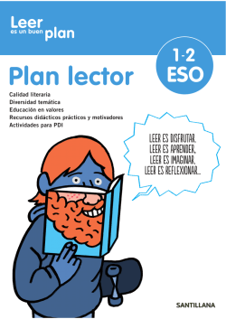 plan lector de etapa - Leer es un buen plan