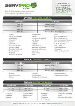 Descargar Red de Distribuci&oacute;n SERVICIO 4 REPARTOS AL D&Iacute;A en