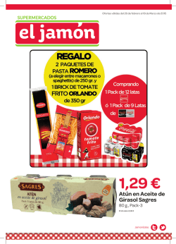 1,29 € - Supermercados El Jamón