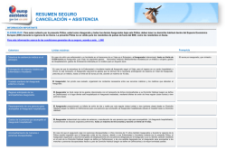 RESUMEN SEGURO CANCELACI&Oacute;N + ASISTENCIA