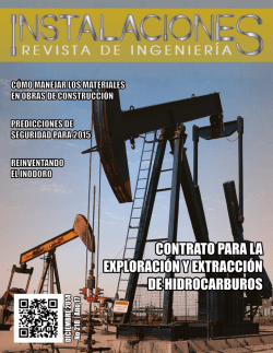 Diciembre 2014 - Instalaciones, Revista de Ingenier&iacute;a