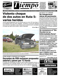 Violento choque de dos autos en Ruta 5 - Diario Tiempo Digital