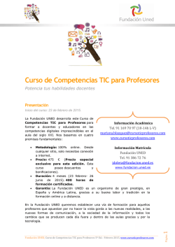 Curso de Competencias TIC para Profesores
