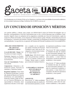 LIV Concurso de Oposición y Meritos 2015-I