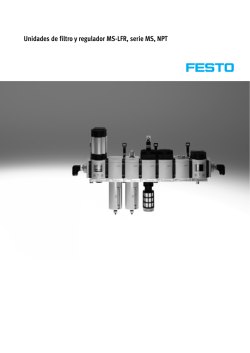 Unidades de filtro y regulador MS-LFR, serie MS, NPT