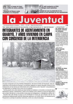 integrantes de asentamiento en guabiyú, 7 años