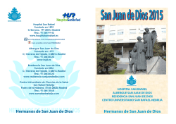 PROGRAMA SAN JUAN DE DIOS 2015