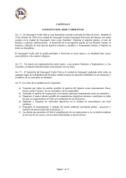 Estatutos - Guayaquil Yacht Club