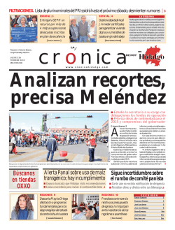 Versión Impresa - La Crónica de Hoy en Hidalgo