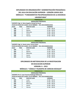 DIPLOMADO EN ORGANIZACI&Oacute;N Y - cepies
