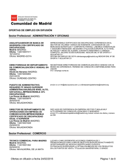 Madrid - Sistema Nacional de Empleo.