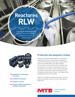 Reactores - MTE Corporation