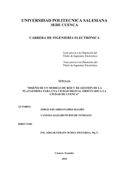 Dise&ntilde;o de un modelo de red y de gesti&oacute;n de la plataforma para una