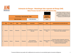 matriz de riesgos del proceso - Agencia Nacional de Infraestructura