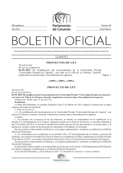 Boletín 80/2015 - Parlamento de Canarias