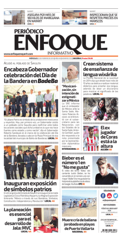 local25022015 - Periódico Enfoque Nayarit