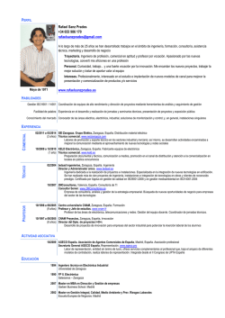 Curr&iacute;culum - Rafael Sanz Prades