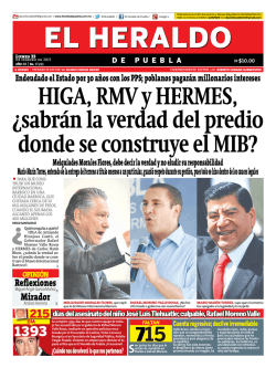 Reflexiones Mirador - El Heraldo de Puebla