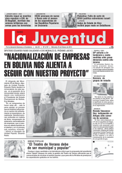 nacionalización de empresas en bolivia nos