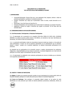 Reglamento de la promoci&oacute;n