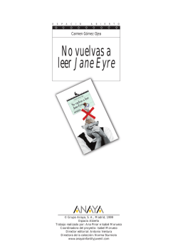 No vuelvas a leer Jane Eyre