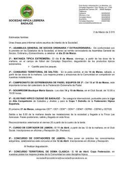 circular marzo 2015 - Sociedad Hípica Lebrera