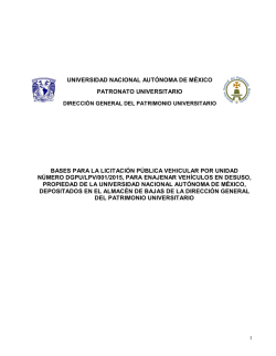 Bases - Dirección General de Patrimonio Universitario