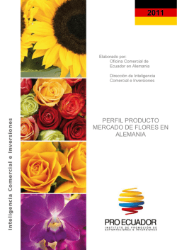 perfil producto mercado de flores en alemania