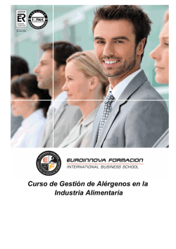 Curso de Gestión de Alérgenos en la Industria