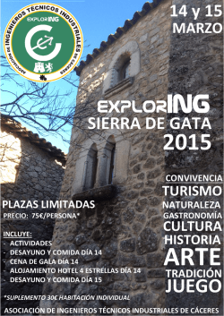 EXPLORING SIERRA DE GATA 14 y 15