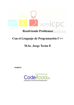 Resolviendo Problemas Con el Lenguaje de Programaci&oacute;n C++ M