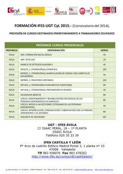 listado de cursos PRESENCIALES por provincias. - FETE