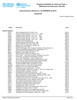 Listado de materiales